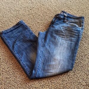 Mavi Denim Jeans Size 28/30 Style is Patti w/ Slight Distressing in EUC
